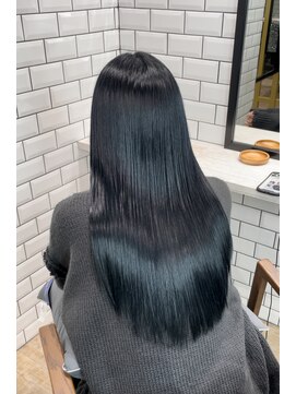 アンドリルム 梅田(&Lillme) 髪質改善トリートメント×ブルーブラック