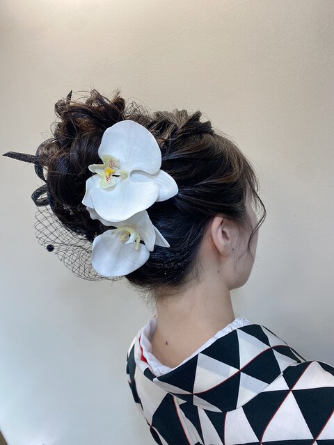 お着物　ヘアセット