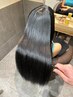 【韓国で話題の】髪質改善ストレート+カット ¥9000