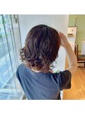 20代30代大人可愛い小顔ボブパーマナチュラル毛先パーマ