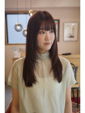 サンクス イース(SANKS . iisuu) レイヤーロング×レッドブラウン