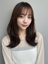 トリッカ シブヤ(TRICCA SHIBUYA)&nbsp;くびれ巻き/ミディアム/レイヤーカット/こなれミディ/10、20代