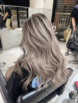 ブレンド 渋谷(BLend) 前髪アンブレラカラーこなれミディイメチェンウェーブパーマ