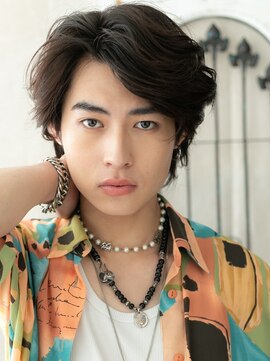 モッズヘア メン 仙台愛子駅前店(mod's hair men) ゆるふわ巻きパーマで大人のおしゃれラフウルフ仙台愛子