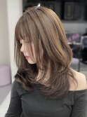 《Kaho》ヘーゼルベージュ×レイヤーカット