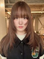 フェブミエル(fev miel)&nbsp;レイヤーカット×ライトブラウン