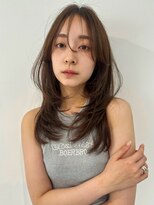 ロンド メリー 大宮(Lond merry)&nbsp;ミニウルフレイヤーカット顔周りカット前髪カット韓国ロング大宮