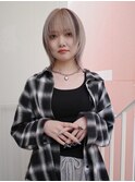 【レイヤーボブ/中里千尋】セクションカラー/ハイトーン/ウルフ