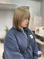 ヴェイン 渋谷(vain)&nbsp;ワンブリーチで出来る！オリーブベージュカラー◎