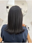 外ハネミディアム/髪質改善/縮毛矯正/大人カラー