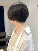 ハンサムショート/ショートボブ/黒髪/マッシュショート/銀座