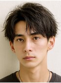 波巻きフェザーパーマショートカット10代20代30代