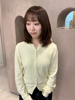 ユッカ 京橋(YUCCA)&nbsp;【YUCCA】顔周りレイヤーミディアムアッシュラベンダーベージュ