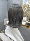 ミディアムスタイル/グレーアッシュ/髪質改善カラー/我孫子駅