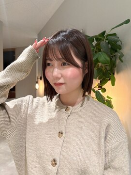 ケリーアン 太田(kelly.un) ボブ / 切りっぱなしボブ / チョコレートブラウン