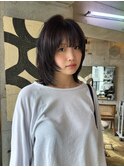 ミディアムレイヤーとほんのりボルドーブラウン