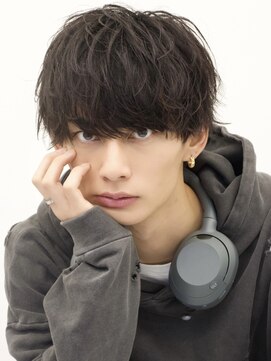 エイド 本店(aid) メンズマッシュショートソフトツイストパーマ刈り上げツーブロ