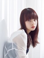 ラフィス ヘアー ウィム 倉敷白楽町店(La fith hair uim.)&nbsp;【La fith】ピンクブラウン×重めバング