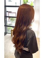 ニーイチイチ(211)&nbsp;巻き髪オレンジカラー