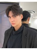 リバースセンターパート/ニュアンスパーマ/ニュアンスウルフ