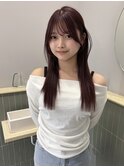 ピンクブラウン/レイヤーカット/ハイトーン/ワンカラー/名古屋