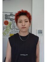 ウーズ ハラジュク(Ooze.HARAJUKU) ハッシュカットグレージュデザインカラーツートーンカラー原宿