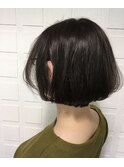 【iccome.カラー】カーキカラー×ボブ