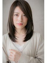 カバーヘア ブリス 上尾西口店(COVER HAIR bliss) ローライト*前下がりワンカール小顔セミディZ上尾20代30代40代