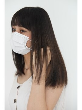 エアー 銀座(air) ★岡田有加★20代30代透け感暗めアッシュ【マスクでも軽い印象】