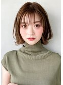 大人かわいい美髪こなれミディデジタルパーマネビージュ※時