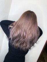 リンドヘアー(Lindo hair) モテ可愛いラベンダーハイライト+ミルクティ