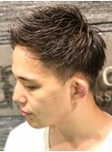 ツーブロックショート