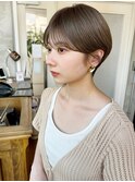 マッシュショートヘア丸みショートハイトーン20代30代ブリーチ