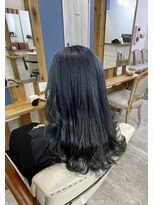 ヘアーアンドメイクランプ(Hair & make Lamp) [サロンスタイル] ブルーネイビー