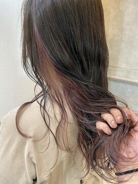 ヴィムヘアー 泡瀬店(VIM hair) 耳かけ大人かわいいモーヴカラー艶カラー30代40代50代
