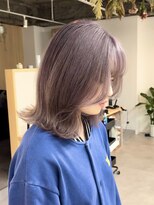 トト 船橋店(toto.)&nbsp;黒髪/グレーベージュ/レイヤーロング/前髪パーマ[西船橋/津田沼]