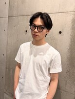 ダークアッシュ/アッシュブラック/カルマパーマ/ベリーショート