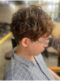 MEN'S HAIRダークアッシュのウルフカルマパーマ