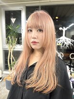 ルーツ ヘア デザイン(roots hair design)&nbsp;西区新町美容室★roots★ケアブリーチ★ピンクベージュ