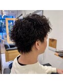 スパーキーショート波巻きパーマ
