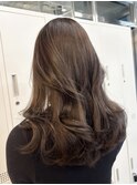 柔らかいショコラブラウン×レイヤーカット　佐藤