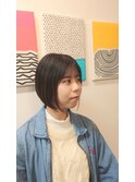 髪質改善ストレート×ボブ