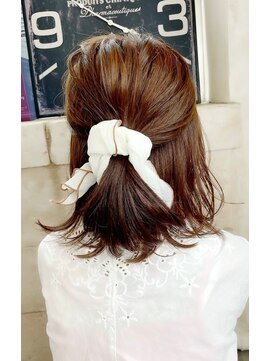 ニスル 町田店(NISURU) 似合わせカット/大人ガーリー/ダークアッシュ/着物/町田/町田駅