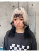 インク 渋谷(INK.) ホワイト ブラックエンドカラー
