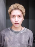 刈り上げセンターパート韓国マッシュ波打ちパーマ_F20509