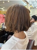 ぱっつんボブスタイリングパーマby ERINA