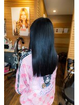 ヘアーメイク ダンス(hair make DANCE)&nbsp;ハイトーンから自然な黒髪ロングへ＊プルエクステで叶う艶髪