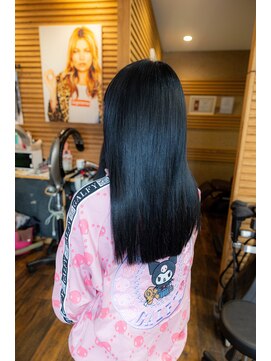 ヘアーメイク ダンス(hair make DANCE) ハイトーンから自然な黒髪ロングへ＊プルエクステで叶う艶髪