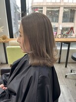 アップ(A+hair)&nbsp;くびれボブ40代50代グレイカラー白髪染め白髪ぼかし髪質改善