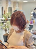 20代30代短めハッシュカット艶感カラー